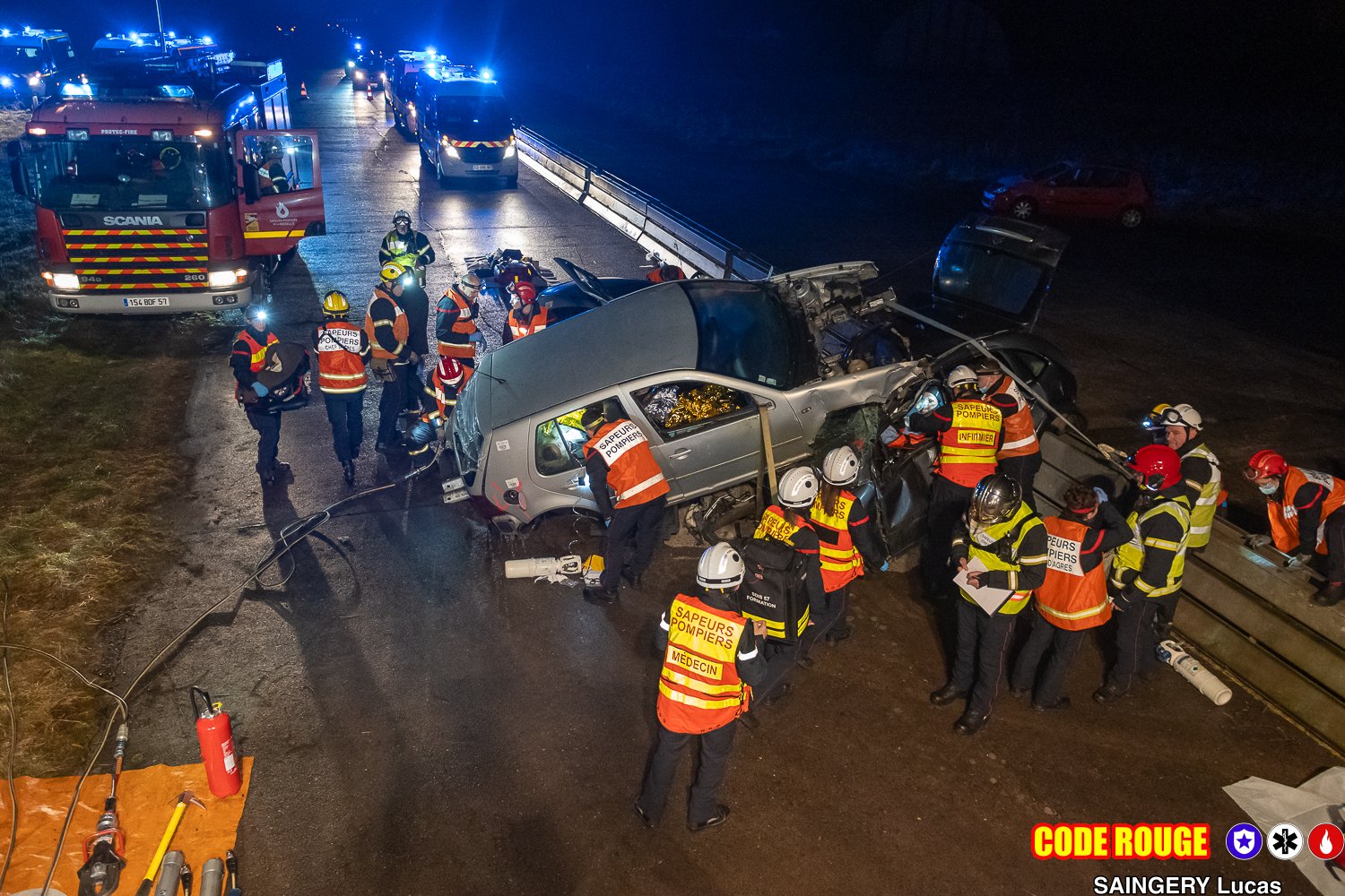 Manœuvre de Secours Routier pour la FISPP de Moselle (57)