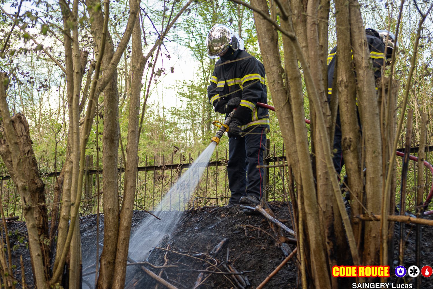 Feu d’espace vert à Yutz (57)